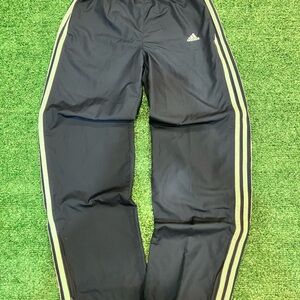 Adidas blue tracksuit pants Vintage Nylon navy blue Baggy